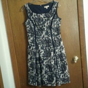 CB Established 1962 Dress Blue Flowers Lace Size 6